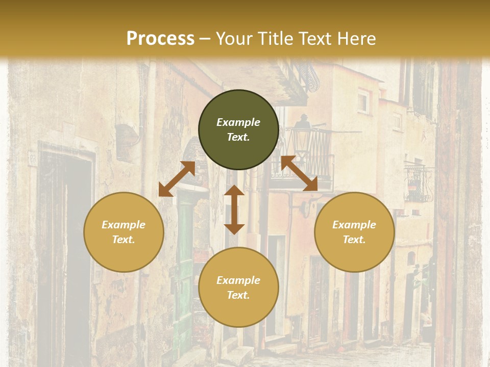 Architecture Garden Sidewalk PowerPoint Template