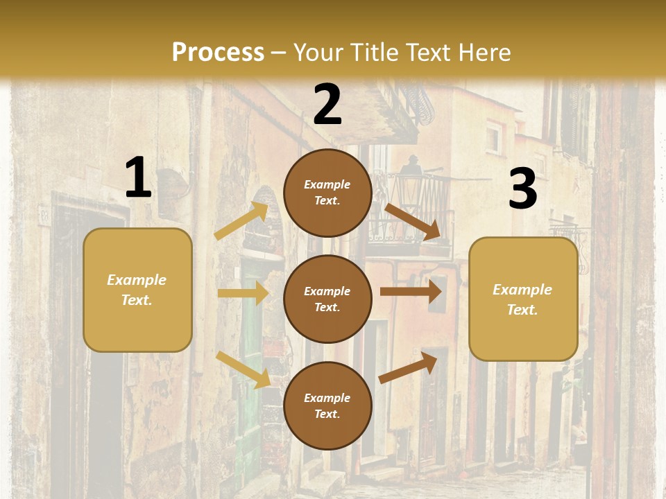 Architecture Garden Sidewalk PowerPoint Template