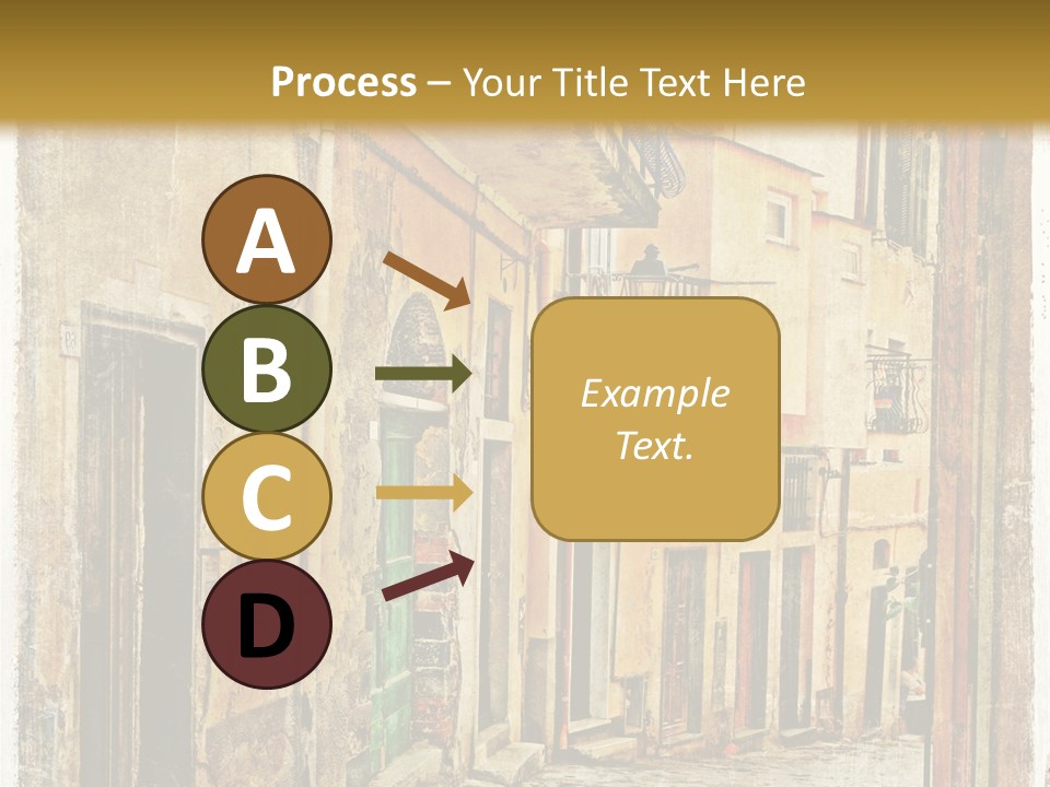 Architecture Garden Sidewalk PowerPoint Template