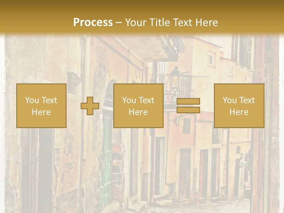Architecture Garden Sidewalk PowerPoint Template