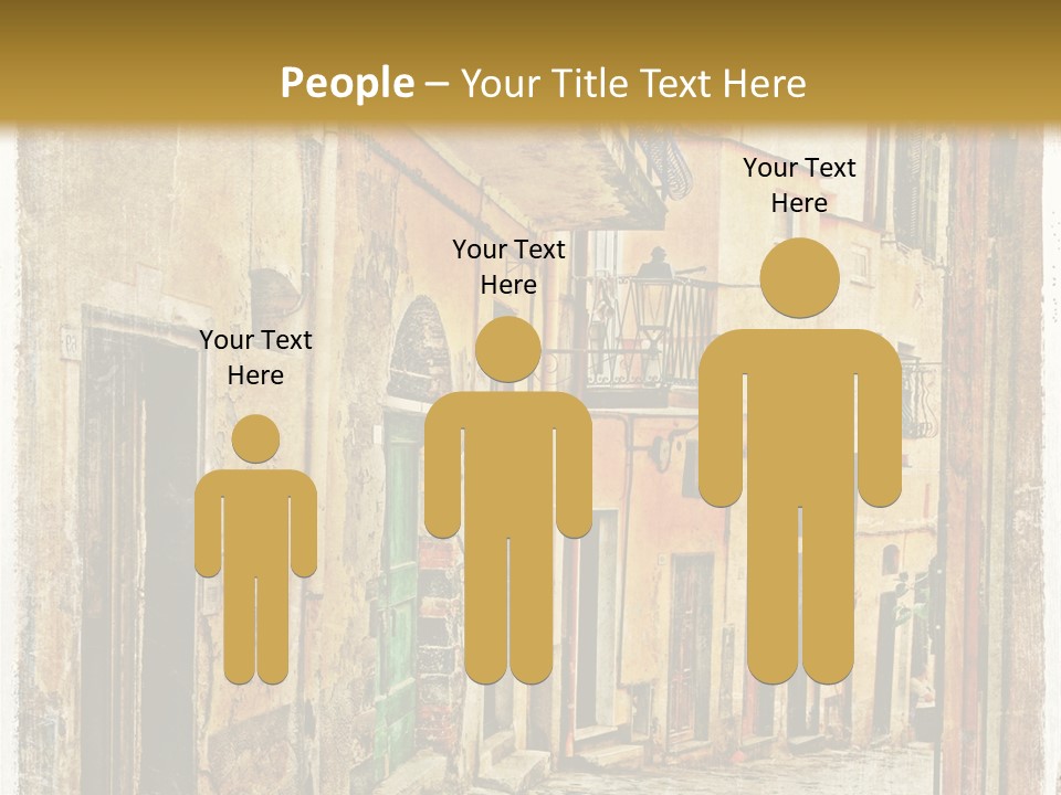 Architecture Garden Sidewalk PowerPoint Template