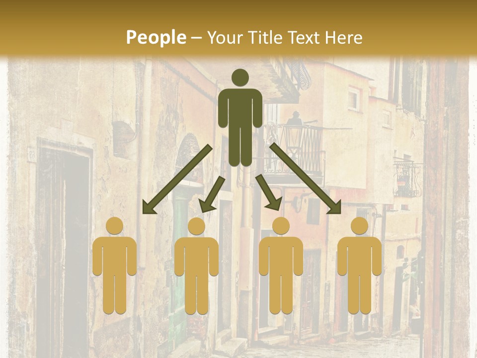 Architecture Garden Sidewalk PowerPoint Template