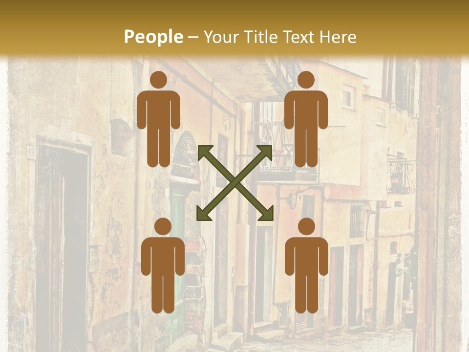 Architecture Garden Sidewalk PowerPoint Template