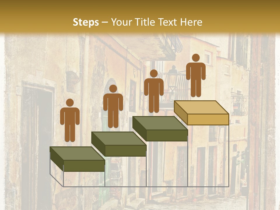 Architecture Garden Sidewalk PowerPoint Template