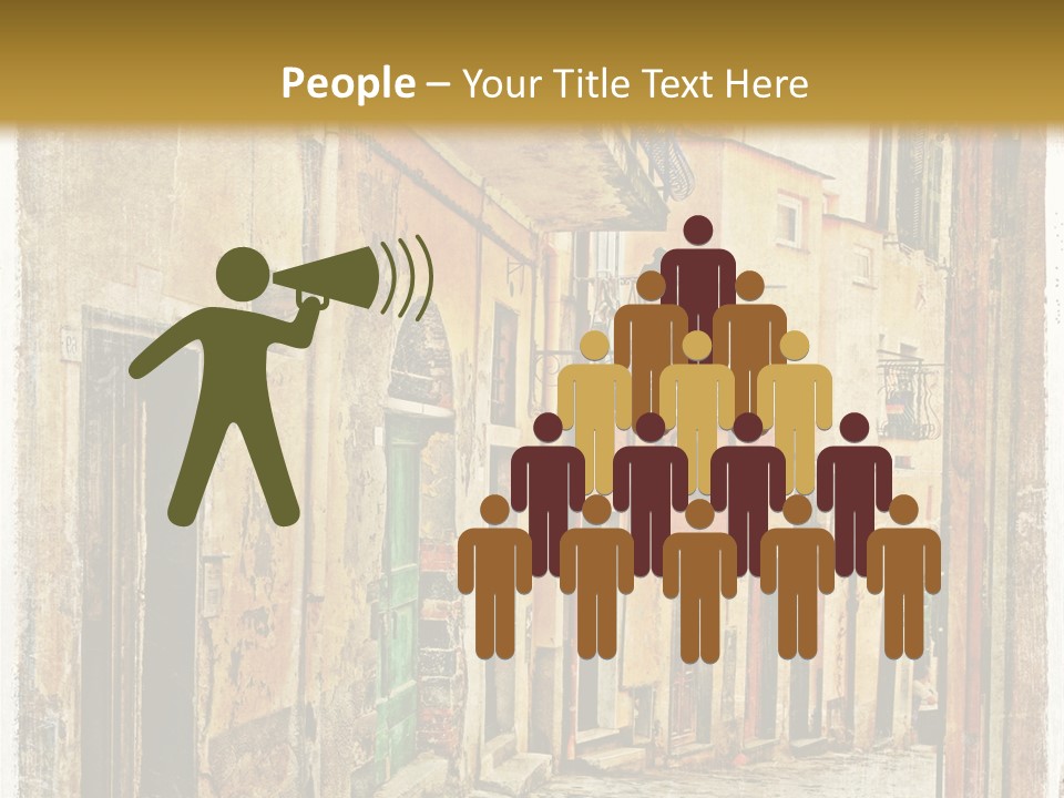 Architecture Garden Sidewalk PowerPoint Template