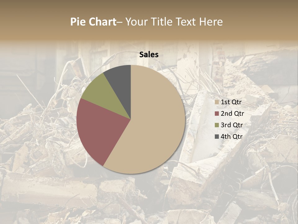 Cracked Crash Rubble PowerPoint Template