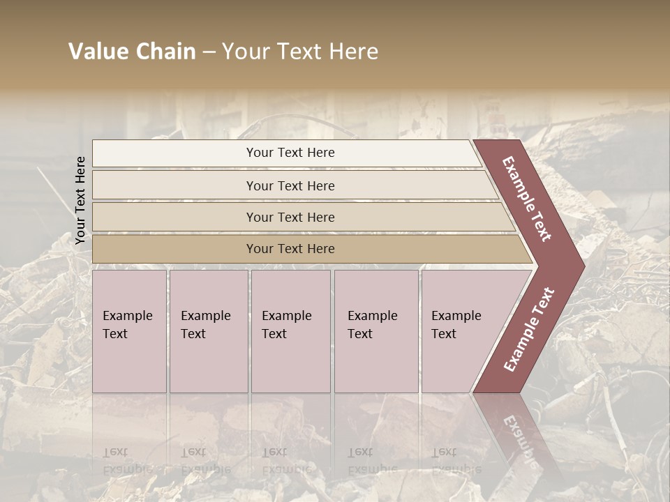 Cracked Crash Rubble PowerPoint Template