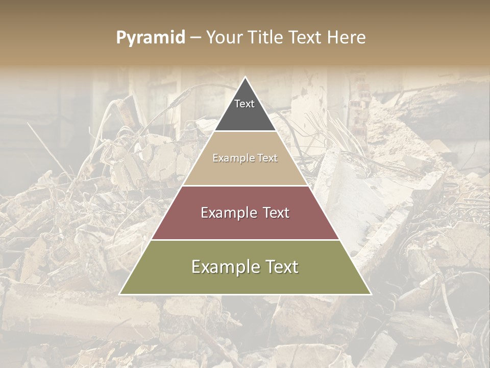Cracked Crash Rubble PowerPoint Template