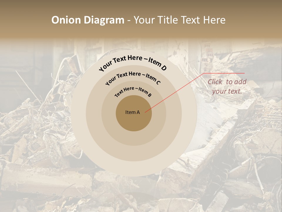Cracked Crash Rubble PowerPoint Template