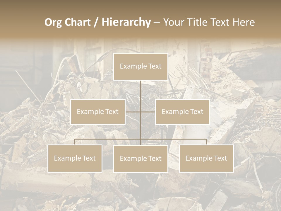 Cracked Crash Rubble PowerPoint Template