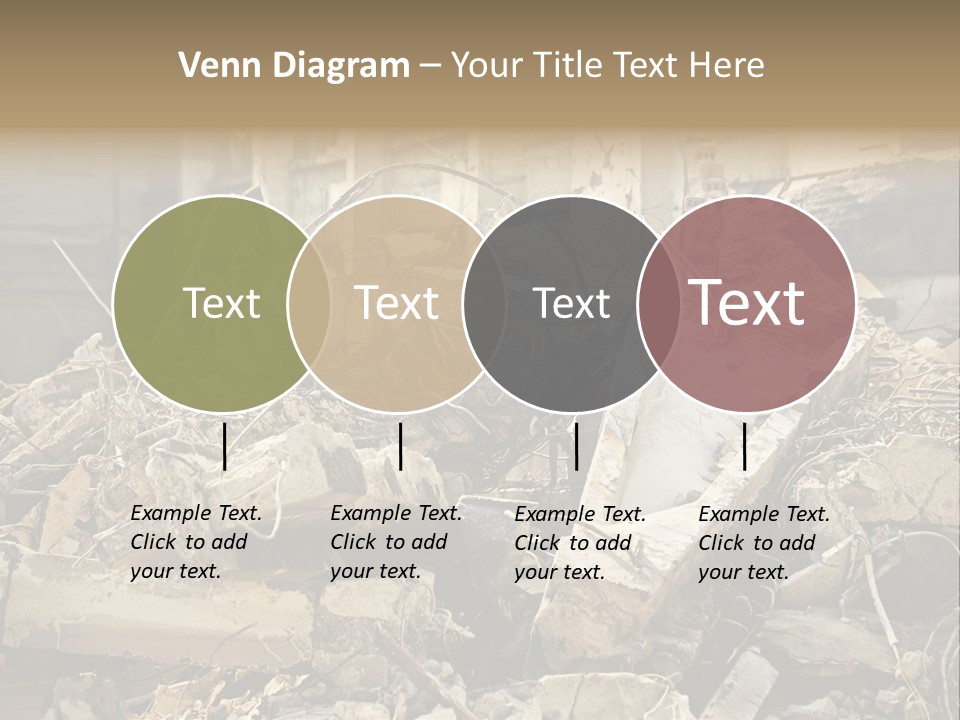 Cracked Crash Rubble PowerPoint Template