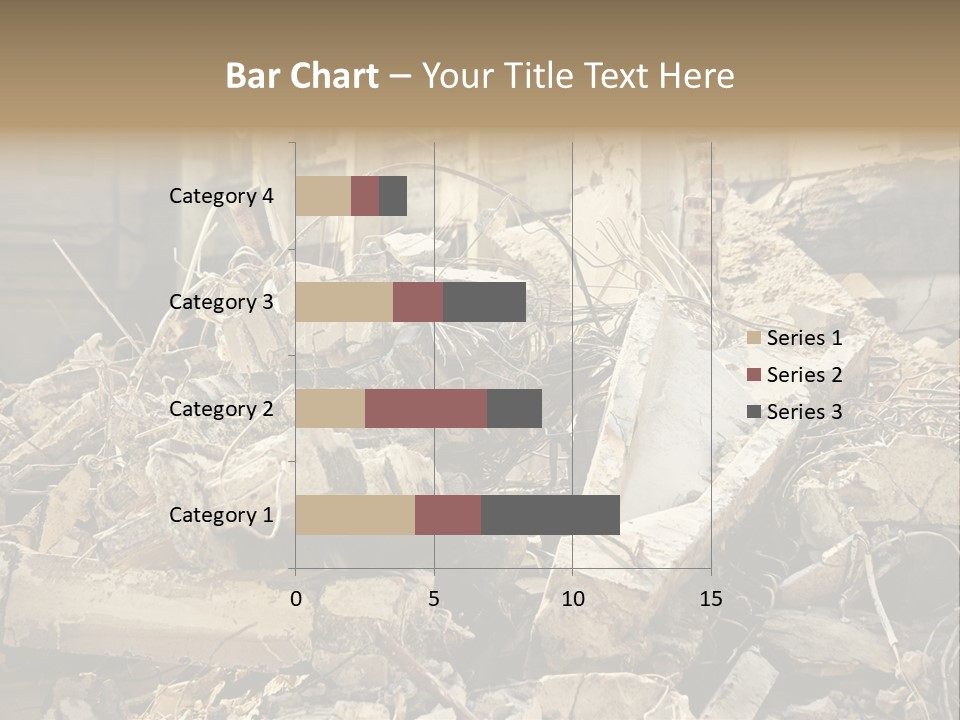 Cracked Crash Rubble PowerPoint Template