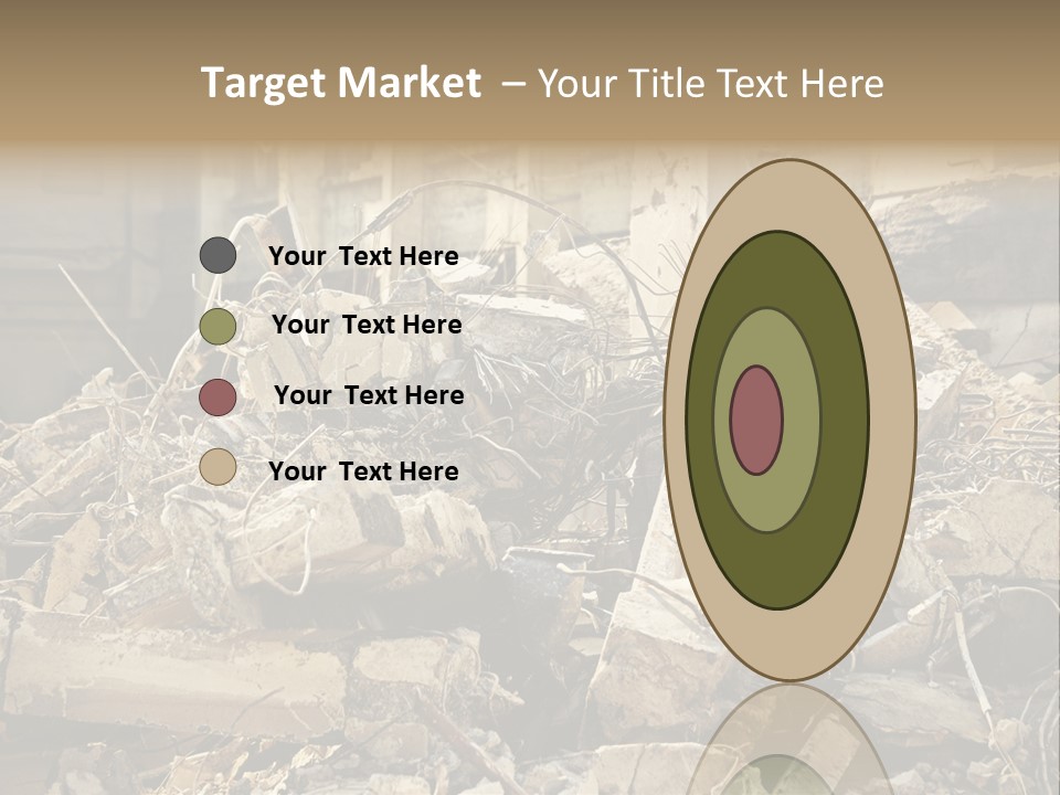 Cracked Crash Rubble PowerPoint Template