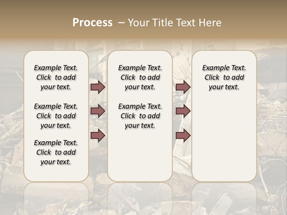 Cracked Crash Rubble PowerPoint Template