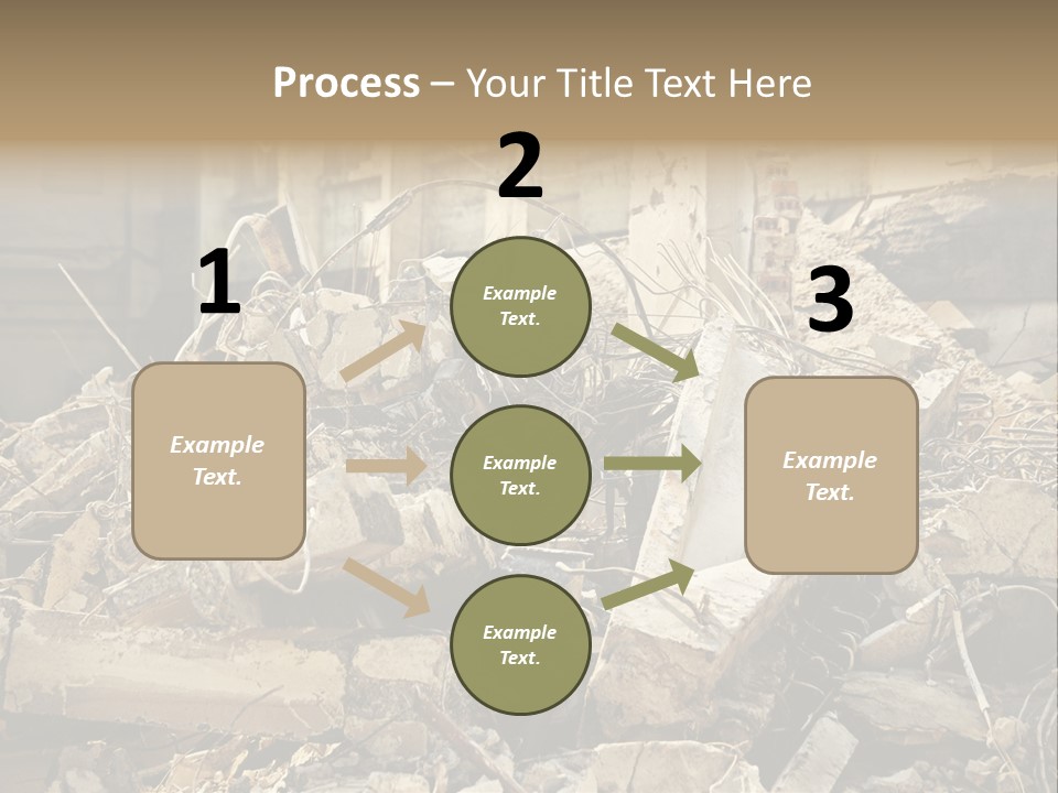 Cracked Crash Rubble PowerPoint Template