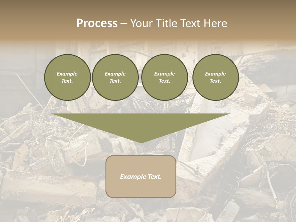 Cracked Crash Rubble PowerPoint Template
