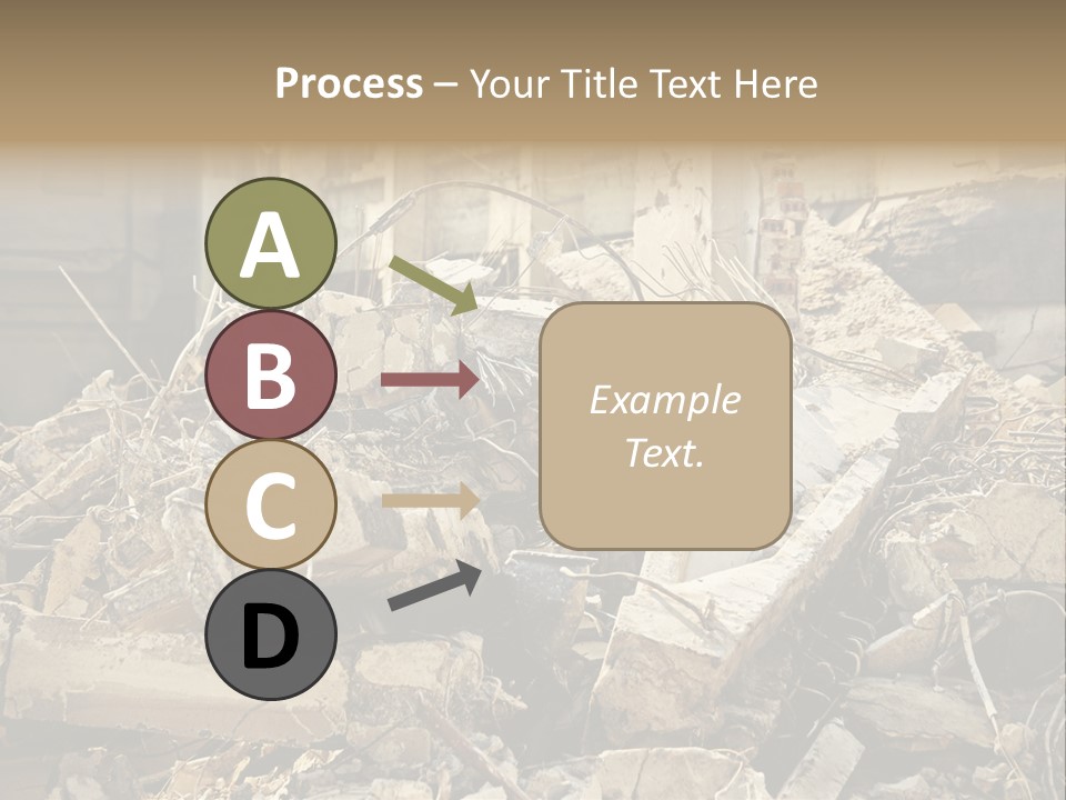 Cracked Crash Rubble PowerPoint Template