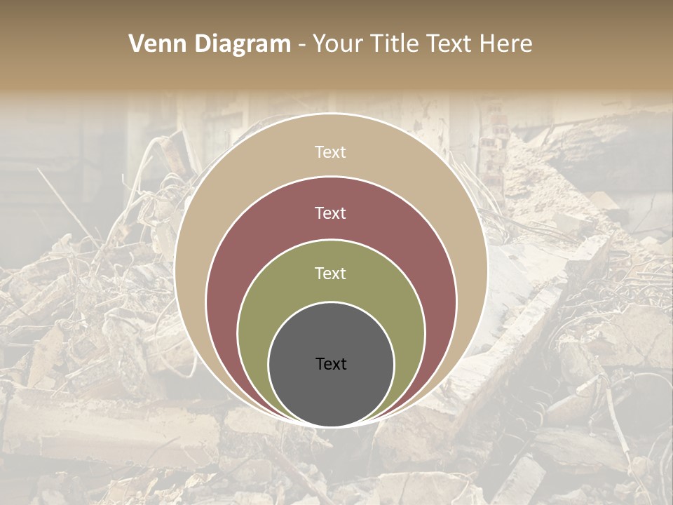 Cracked Crash Rubble PowerPoint Template
