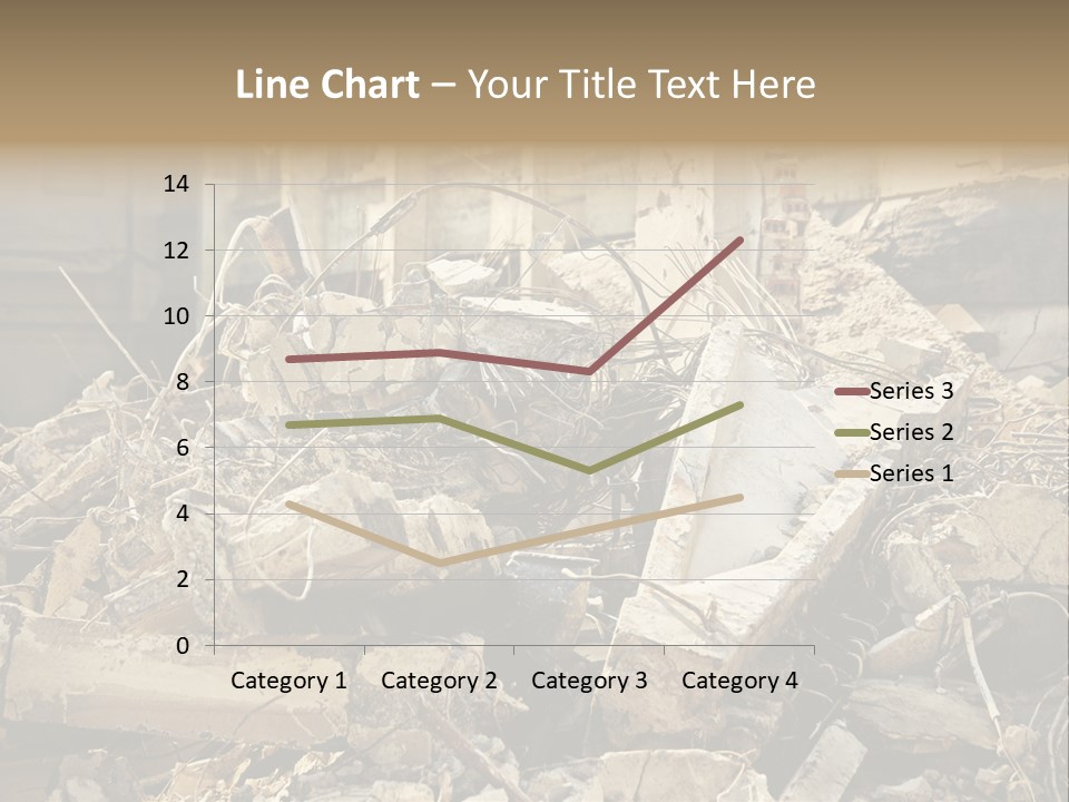Cracked Crash Rubble PowerPoint Template