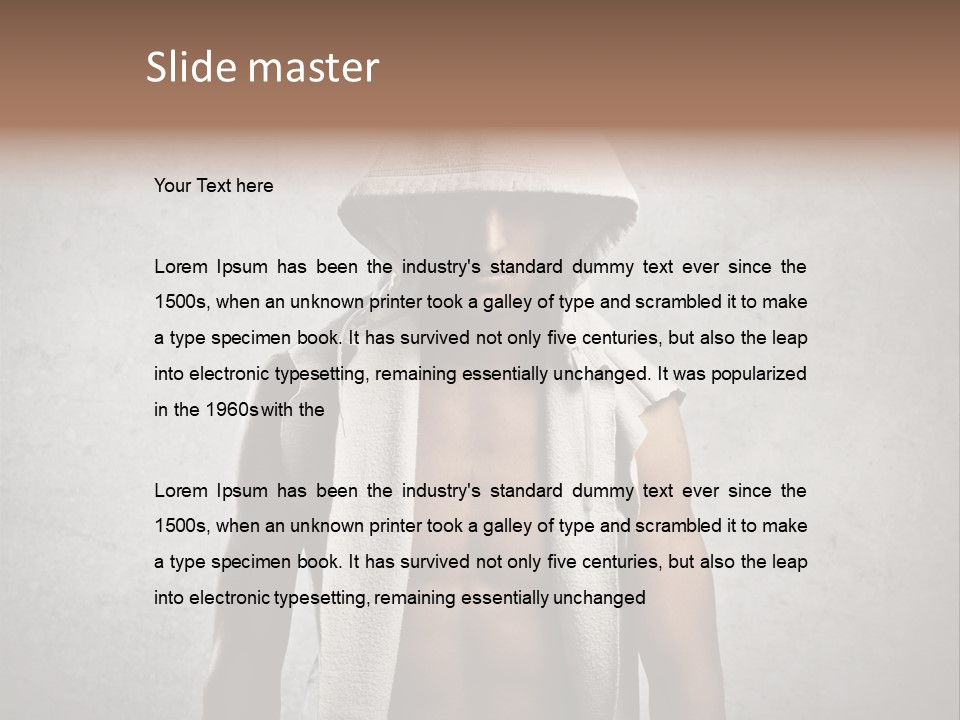 Naked Casual Guy PowerPoint Template