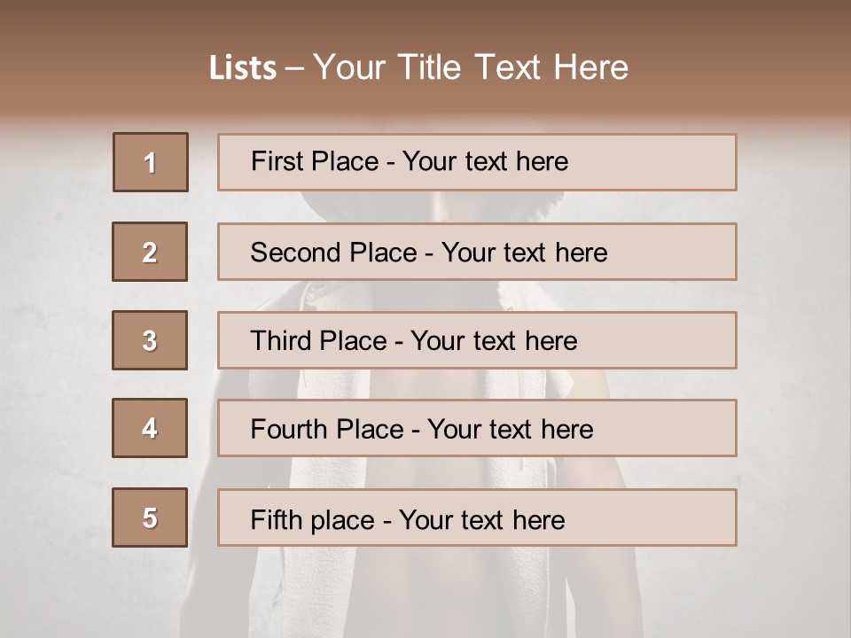 Naked Casual Guy PowerPoint Template