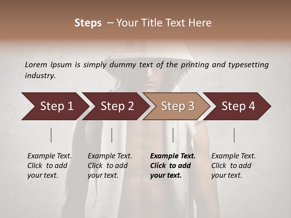 Naked Casual Guy PowerPoint Template