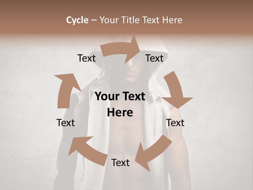 Naked Casual Guy PowerPoint Template