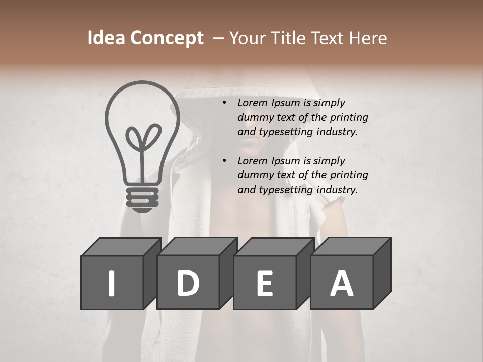 Naked Casual Guy PowerPoint Template