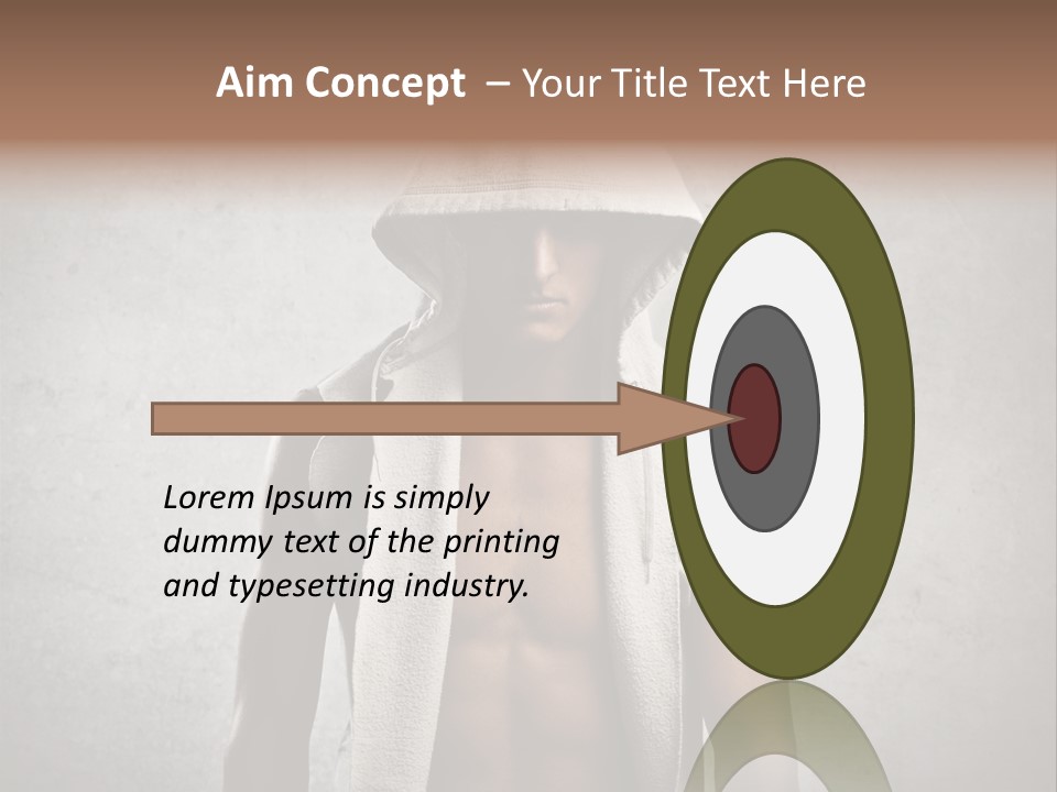 Naked Casual Guy PowerPoint Template