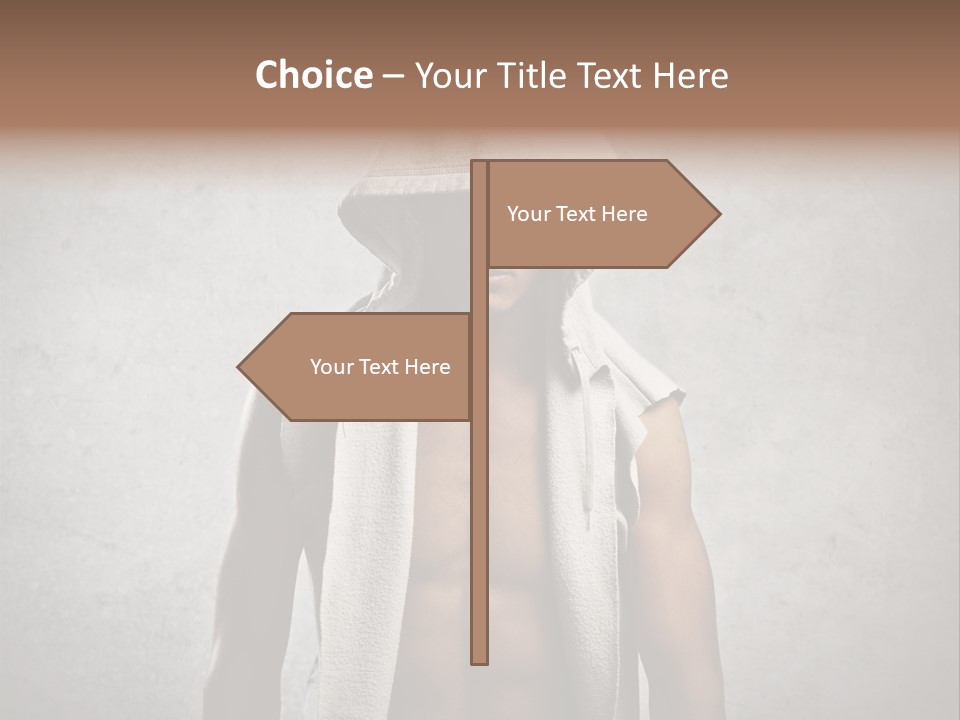 Naked Casual Guy PowerPoint Template