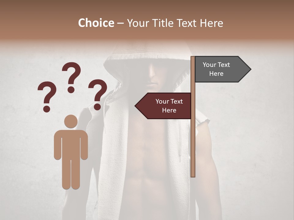 Naked Casual Guy PowerPoint Template