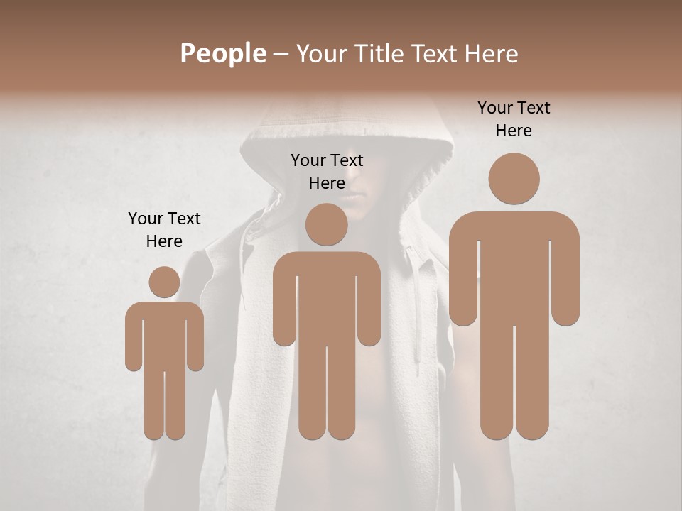 Naked Casual Guy PowerPoint Template