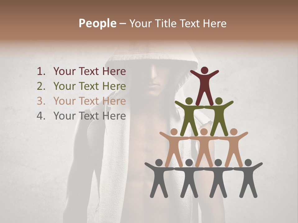 Naked Casual Guy PowerPoint Template