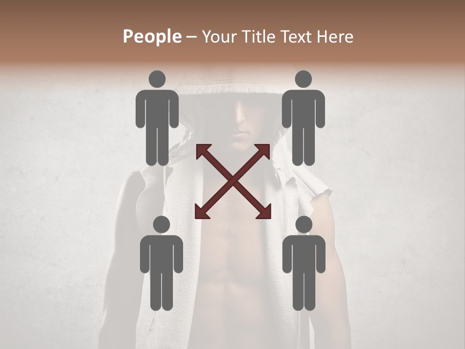 Naked Casual Guy PowerPoint Template