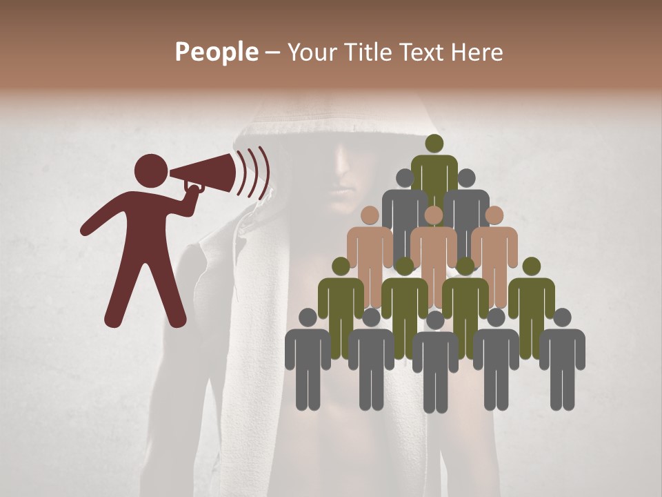 Naked Casual Guy PowerPoint Template