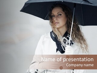 White Model Look PowerPoint Template