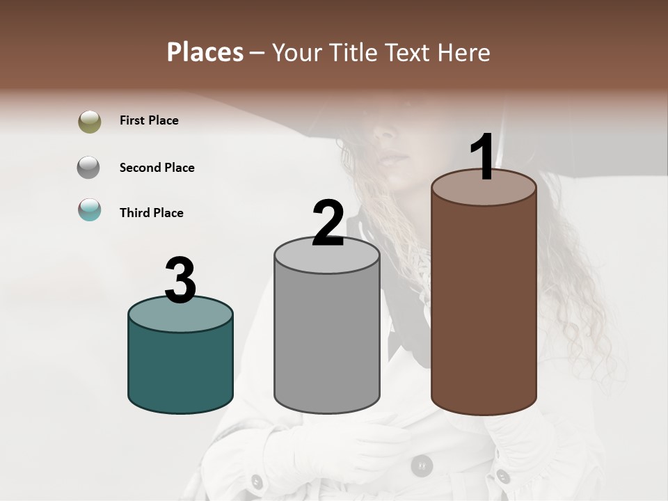 White Model Look PowerPoint Template
