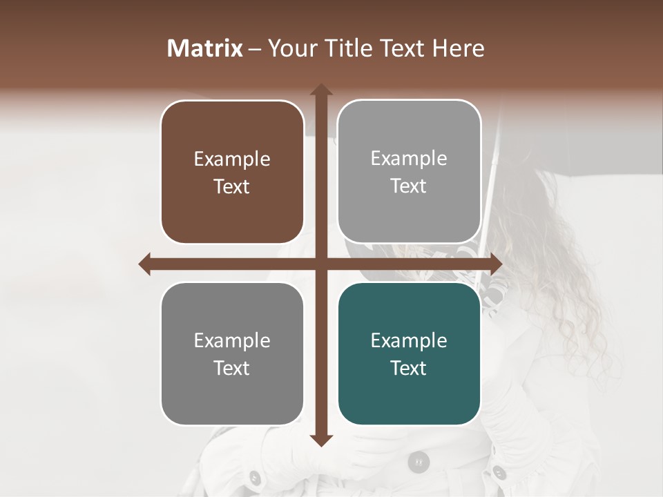 White Model Look PowerPoint Template