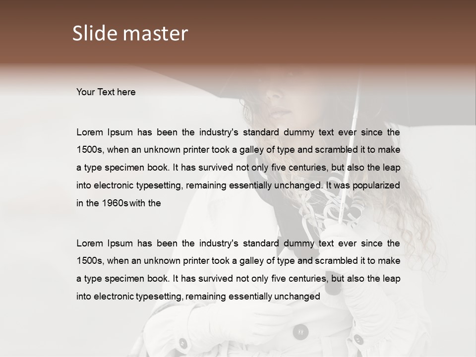 White Model Look PowerPoint Template