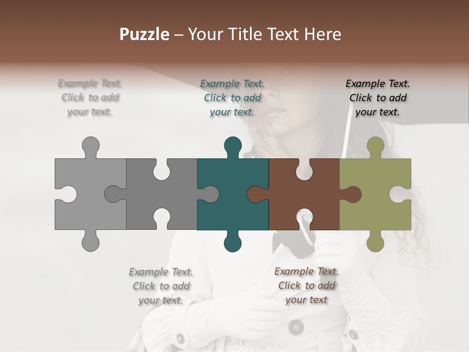 White Model Look PowerPoint Template