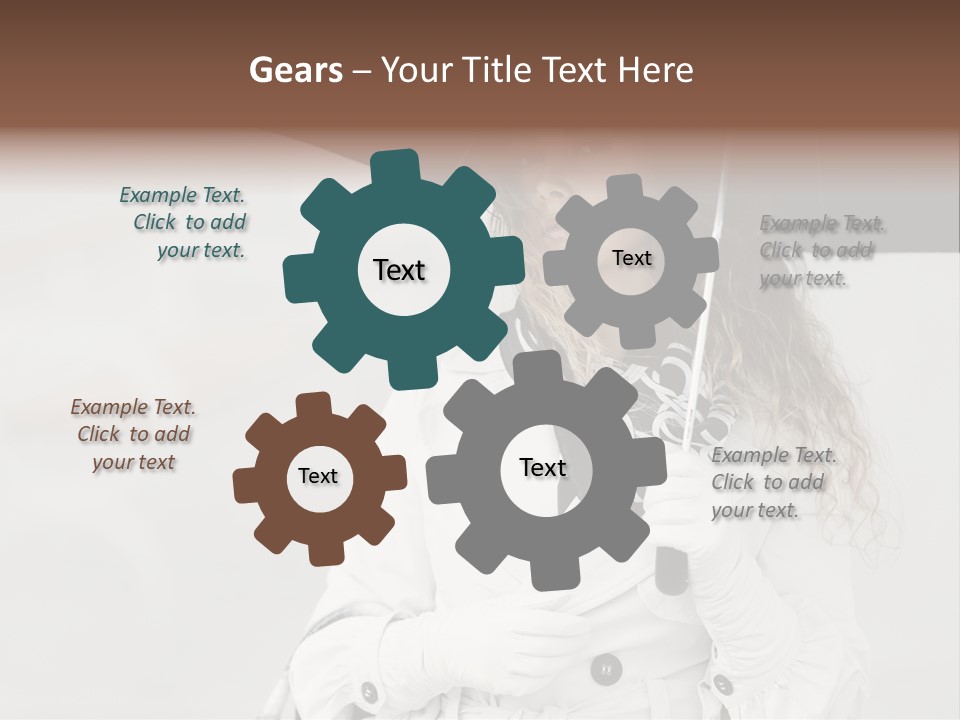White Model Look PowerPoint Template