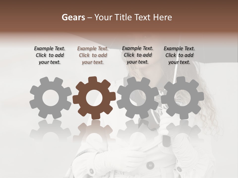 White Model Look PowerPoint Template