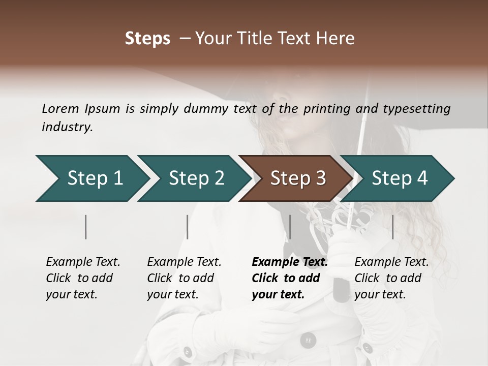White Model Look PowerPoint Template