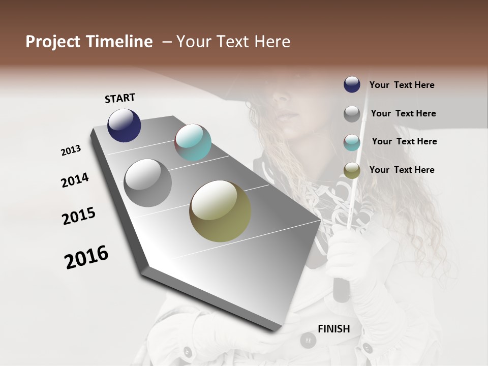 White Model Look PowerPoint Template