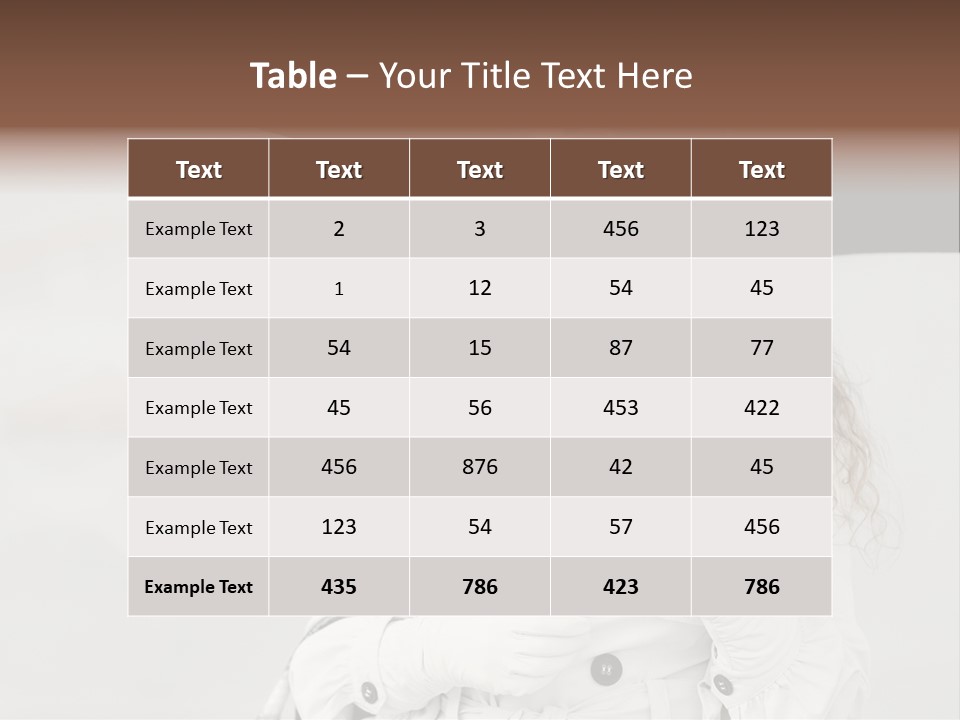 White Model Look PowerPoint Template