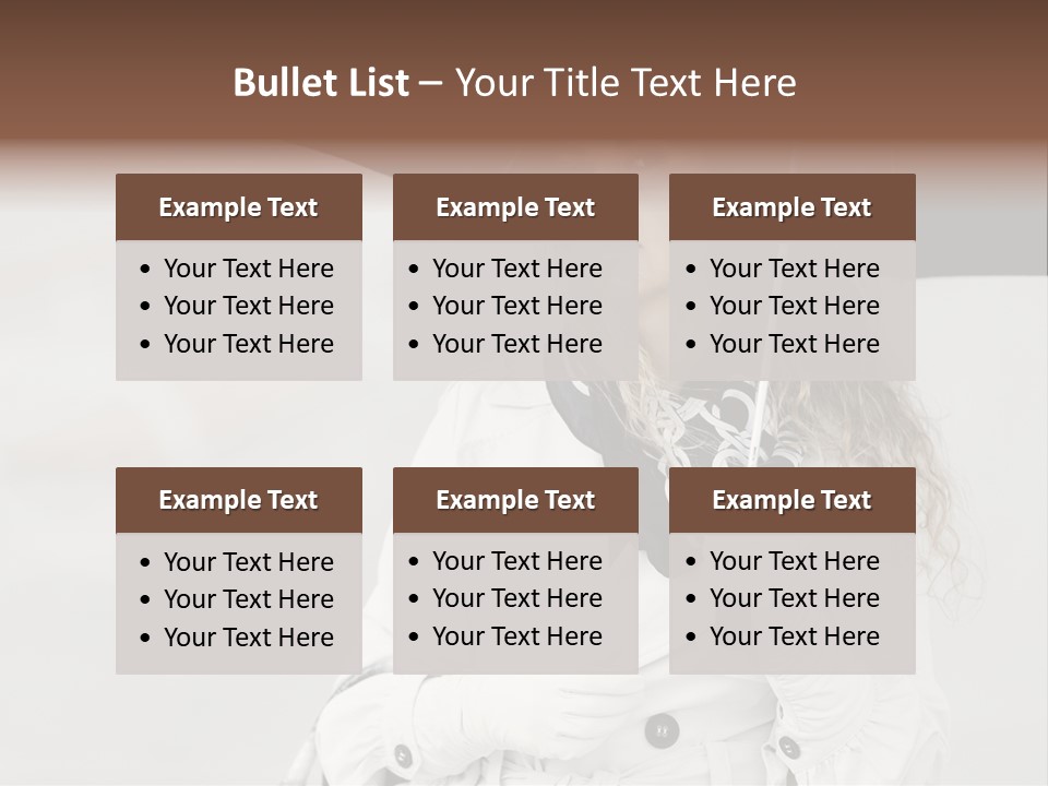 White Model Look PowerPoint Template