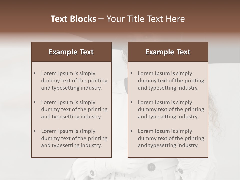 White Model Look PowerPoint Template