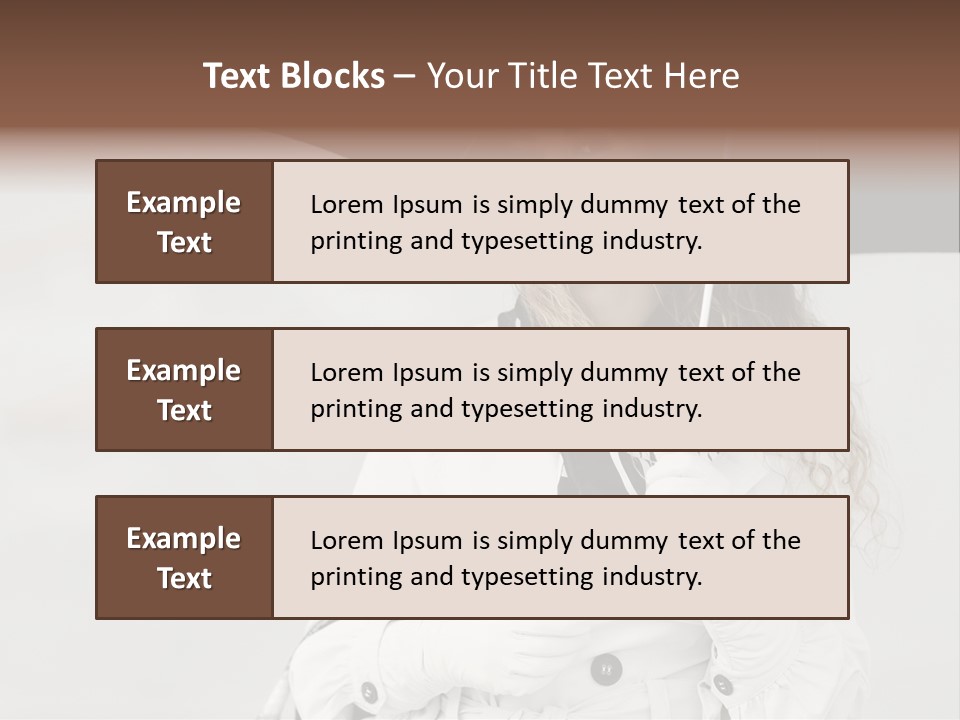 White Model Look PowerPoint Template