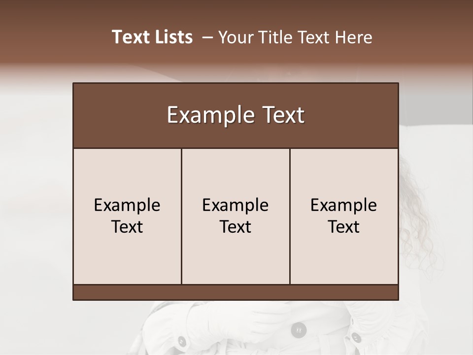 White Model Look PowerPoint Template
