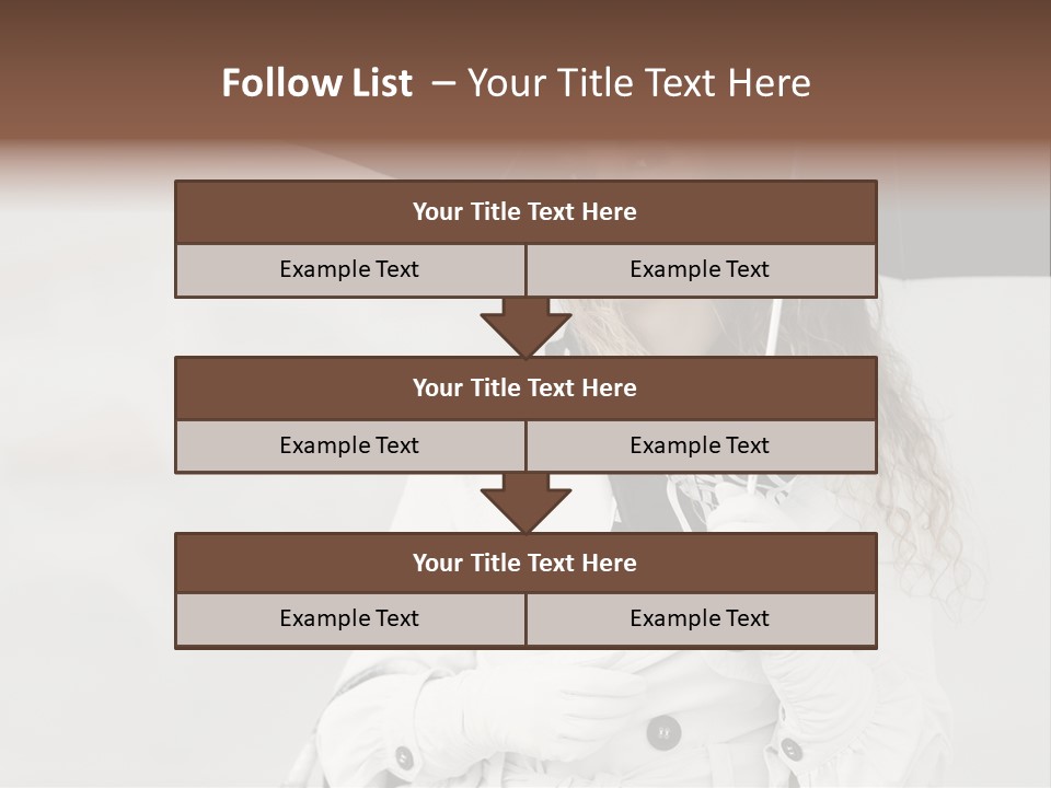 White Model Look PowerPoint Template
